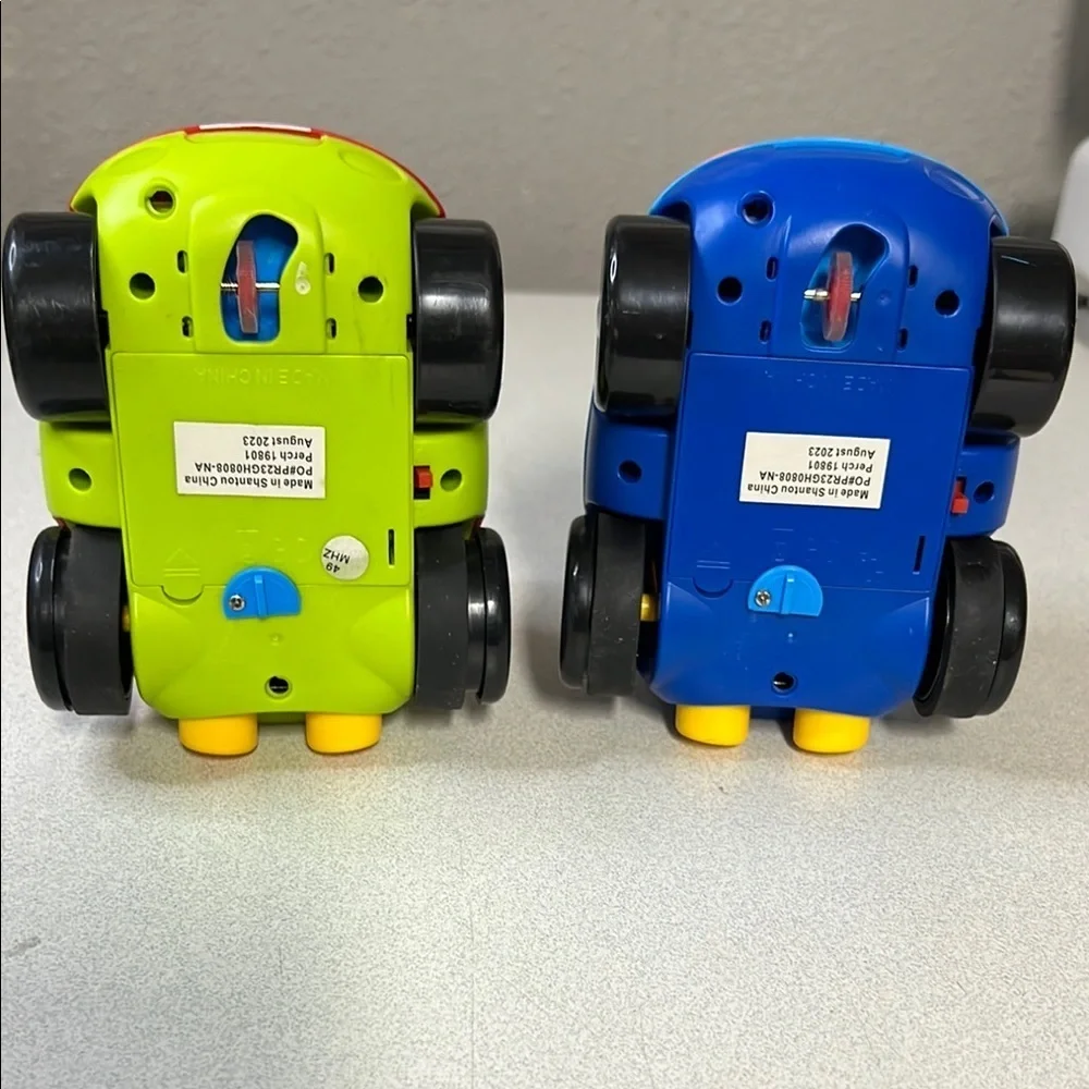 Vibrant Red and Blue Toy Cars Set